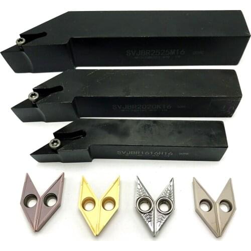 SVJBR1616H16 SVJBR2020K16 SVJBR2525M16 External Turning Tool Holder Used for Carbide Inserts Cutting Tool VCMT Turning Insert