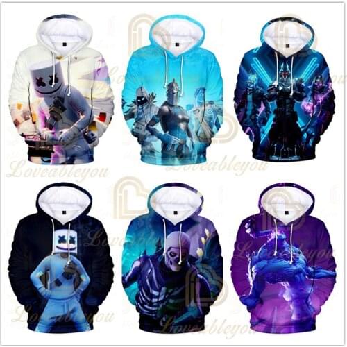 3 To 14 Years Kids Fortnite Hoodies 3d Printed Hoodie Sweatshirt Boys Girls Harajuku Long Sleeve Jacket Coat Children Clothes