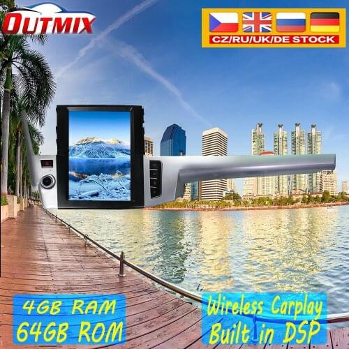 Tesla Style Android 9.0 64GB Car GPS Navigation Radio For Toyota Highlander 2015-2017 Renault Audio Multimedia Player Head Unit