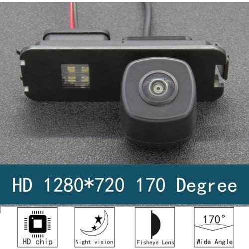 HD 1280*720 Fisheye 170° Reversing Rear View Camera For Volkswagen VW Golf 6 MK6 MK7 Polo Hatchback Scirocco R/GTS CrossPolo