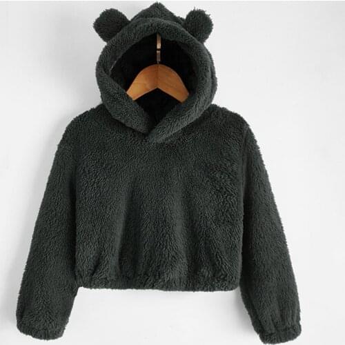 Boys Coats And Jackets Gray Solid Color Hooded Unisex Girls Outwear Autumn Winter Warm Children Clothing Wholesale