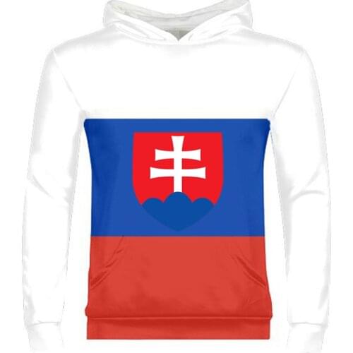 SLOVAKIA male custom name number photo svk zipper sweatshirt nation flag slovensko country slovak republic college boy clothes