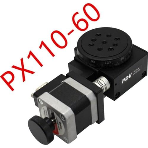 PX110-60 Electric Rotary Table 360 Degree Angle Regulator Rotary Table Indexing Plate Angle Disk