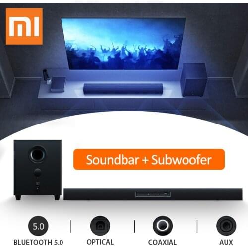 Xiaomi TV SoundBar Bluetooth Speaker Subwoofer Cinema Home Theater 2.1Channel 5Sound Optical Aux Fiber Multi-Input Interface100W