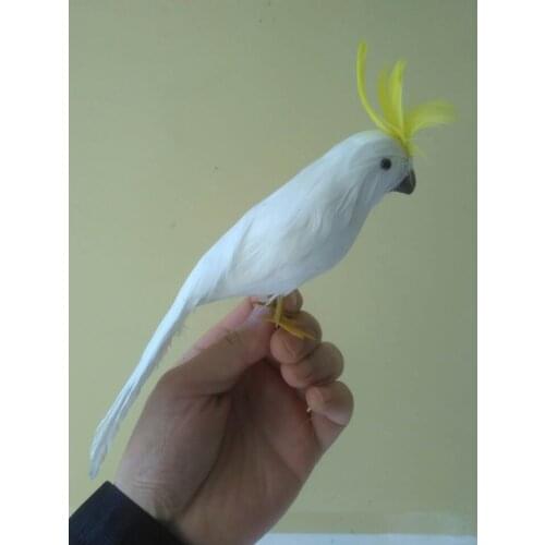 Cute simulation bird model polyethylene & furs white bird gift about 20cm 1458