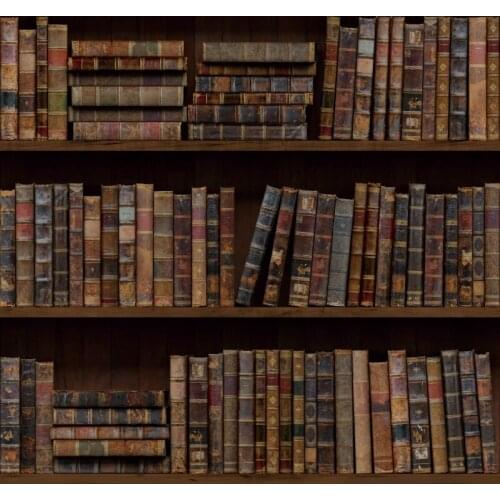 Laeacco Dark Old Wooden Shelf For Books Study Party Home Decor Pattern Photozone Photo Background Photo Backdrop Photo Studio