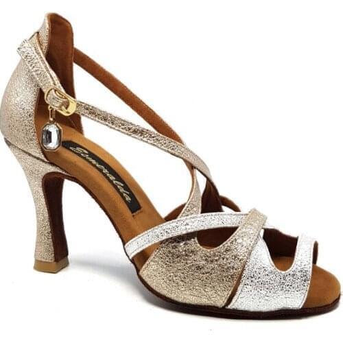Gold Silver Woman Dance Shoes Desing Dance Shoes Latin Dance Sho
