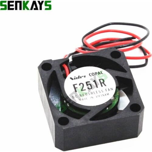 Nidec COPAL JAPAN F251R 25x25x10mm 25mm Cooling Fan 5v 12v Laptop fan Hard drive Mini Fan 2wire