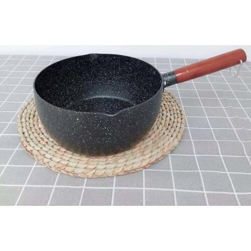 Japanese snow pan non-stick Maifanitum color milk pot auxiliary food soup pot porridge frying thicken cookware Aluminum Alloy