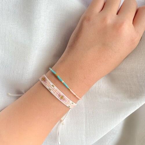 QUANCHI Bohemia Bracelet Retro Geometric Miyuki Beads Bracelets for Women Handmade Trendy Jewelry Friendship Pulseras Mujer