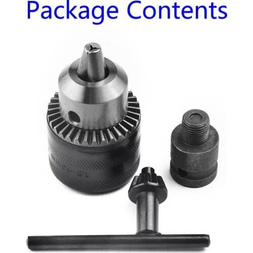 1 Set Drill Adapter 1.5-13mm Drill Adapter 1/2 Inch Impact Wrench Changed For Electric Drills