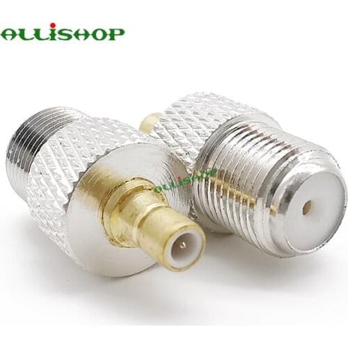 1Pcs SMB Male to F Female Connector RF Coaxial Adapter SMB to F Connector for XM Sirius Satellite Radio,RG59/RG6 Cable