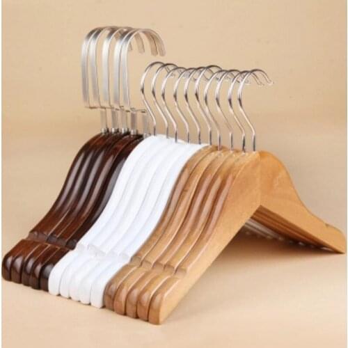 10pcs/lot Mixed-use childrens wood hanger anti-slide hangers for clohtes rack wooden baby hanger