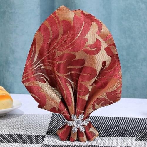 12/PCS hotel wedding Christmas snow napkin buckle silver metal high-grade hotel napkin ring napkin ring