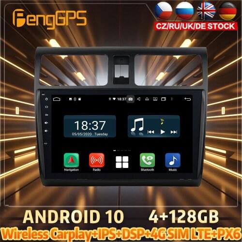 128G Android10 PX6 DSP For SUZUKI Swift 2005 2010 Car DVD GPS Navigation Auto Radio Stereo Video Multifunction CarPlay HeadUnit