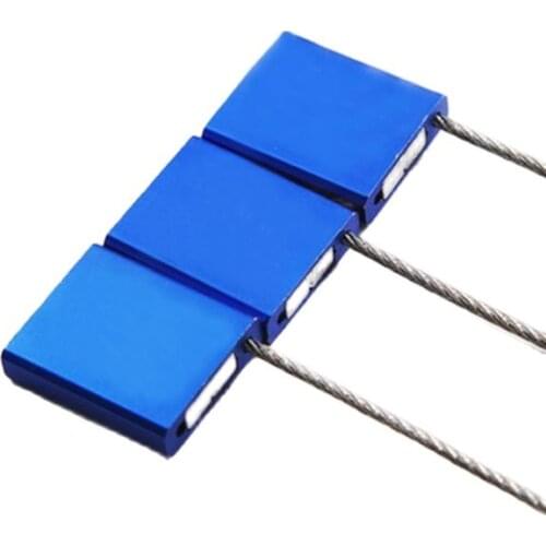 5PCS Wire Lead Seal 30cm Aluminum Alloys Lock Body metal security seals padlock for Container truck sealing Cable Ties