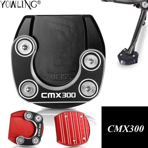 Motorcycle Side Stand Enlarger Plate Kickstand Enlarge Foot Shelf For Honda CMX300 CMX500 CMX 300 500 2017 2018 2019 2020 2021