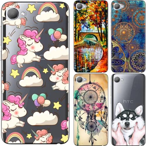 Phone Case For HTC Desire 12 / Desire 12 Plus Cute Cartoon High Quality Painted TPU Silicone Cover Soft Case