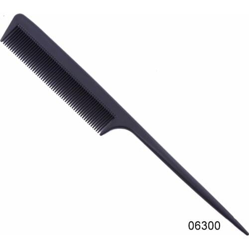 Black Professional Combs Hairdressing New Tail Comb Two Carbon Anti Static Comb Hair Cutting Comb Set