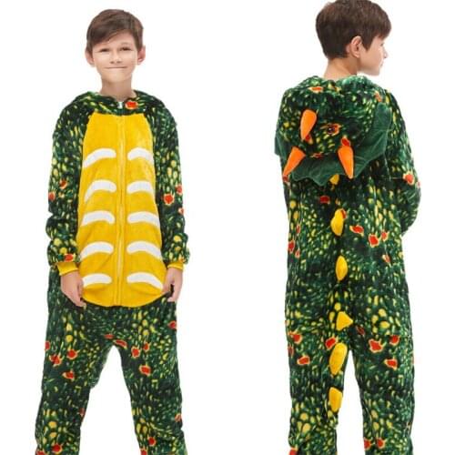 Toddler kid pajamas animal husky wolf unicorn flannel onesie pajamas for 1-8years child boys girls soft slpeepwear clothes