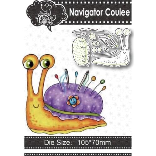 Metal cutting mold travel snail died of scrapbook layered drawing craft supplies photo album decoration stamp and embossing 2021