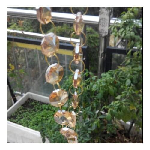 20m/lot crystal garland bead strand Christmas party event/wedding decor room divider free shipping