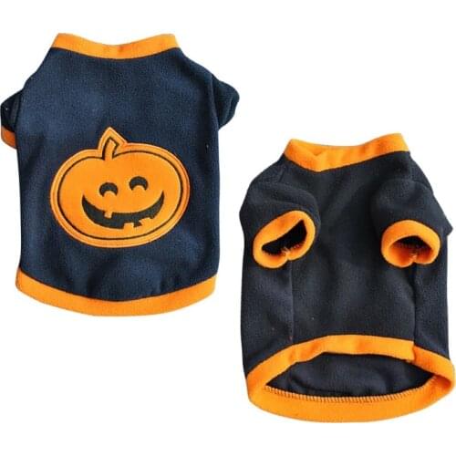 Halloween Carnival Evil Pumpkin Cotton Fleece Warm Pet Sweatshirt for Small Medium Large Dogs