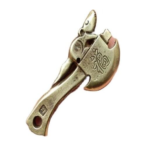 Small axe pendant hand leading character antique copper copper ornaments opening axe solid lucky evil axe Pendant