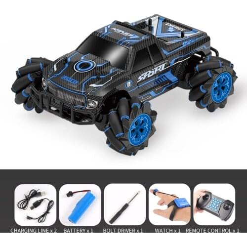 1:16 Remote Control Car Stunt Simulation RC Four-wheel Drive Watch Gesture Induction Sound and Light Drift Gift Toy for children