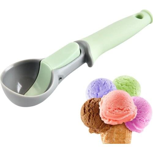 Ice Cream Scoop Melon Ball Shape Scoops Fruit Trigger Spoon Cookies Dough Scooper Meat Ball Maker Kitchen Dessert Tool