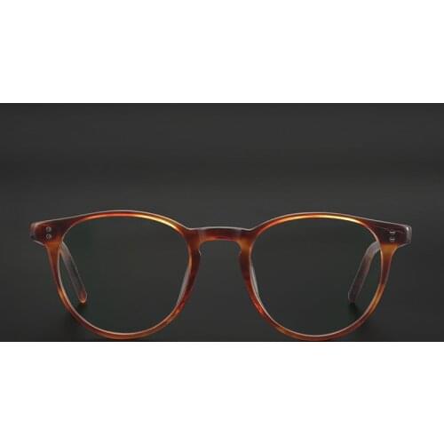 The Gentlemens Vintage Acetate Glasses Frame Men Round Optical Myopia Prescription Eyeglasses Frame Women Luxury Brand Eyewear