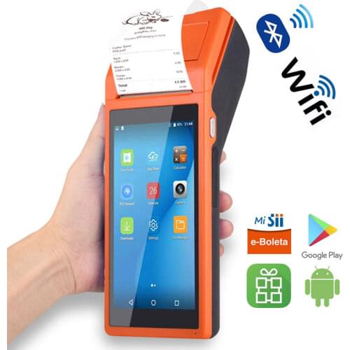 POS PDA Android Bluetooth Barcode Camera Scanner Payment Terminal Thermal Receipt Printer Google Play E-bolate Loyverse
