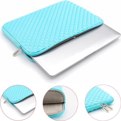 Rainyear Laptop Bag Case for Macbook Air Acer Asus Lenovo 11 13 15.6 inch Laptop Sleeve Cover Waterproof Computer Bag Blue New
