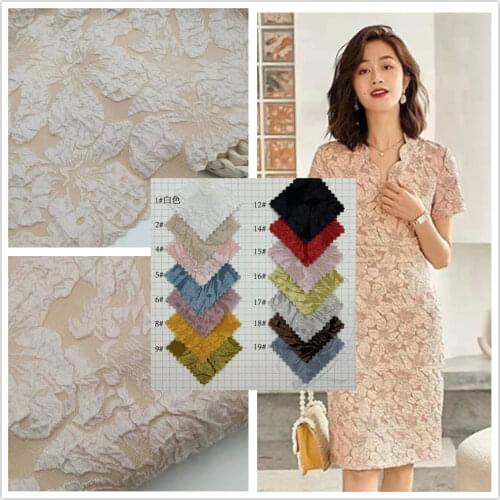 Rose series gold thread jacquard fabric full clear yarn handmade diy bag shoe material clothing fabric