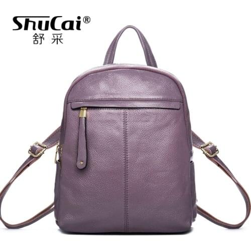 Shucai Women's Leather Backpacks