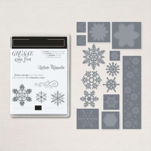 Flake Wishes Metal Cutting Dies Silicone Stamps Scrapbooking New Make Photo Album Card DIY Paper Embossing Craft Supplies 2021