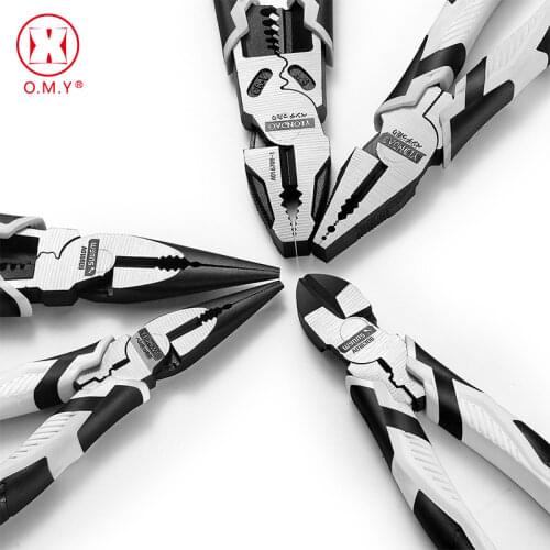 OMY Universal Wire Pliers Multifunctional Universal Diagonal Pliers Needle Nose Pliers Hardware Tools Electrician Hand Tools