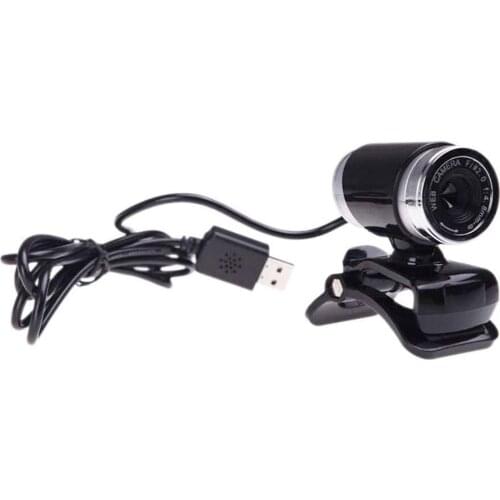 HD Webcam 12.0M Pixels CMOS USB Web Camera Digital Video Camera with Microphone 360 Degree Rotation Clip-on PC Laptop