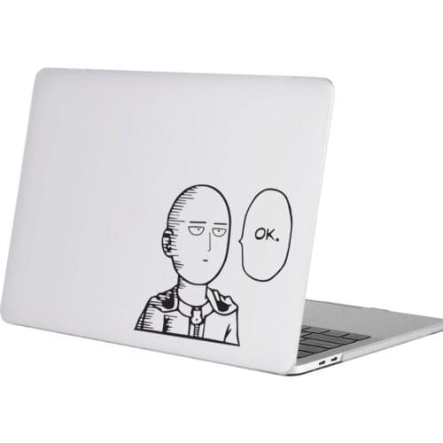 One Punch Man Anime Vinyl Laptop Sticker for Macbook Decal Pro 16" Air Retina 11 12 13 14 15 inch Mac Book Skin Notebook Sticker