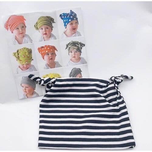 1pcs Children Stripe Baby Hat Newborn Photography Props Cap Accessories Kids Boy Girl Kinderen Child Beanie Toddler Hats