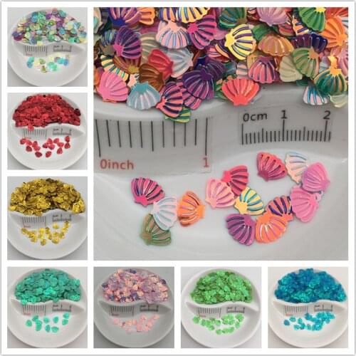 10g 650pcs 6*8mm Small Shell Sequins Paillettes Nail Decoration,Sewing,Wedding Craft,Women Kids DIY Garment Accessory