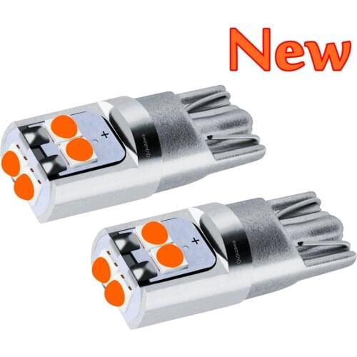 2PCS T10 W5W Super Bright LED Wedge Parking Lights Car Dome Reading Lamp WY5W Auto Turn Side Bulb License Plate Light 12V 24V