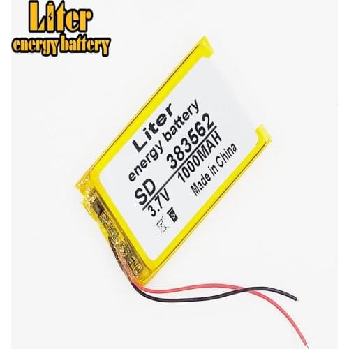 3.7v 383562 403560 Liter energy lipo rc battery 1000mah for rc li polymer small helicopter,GPS,MP3,MP4,tools