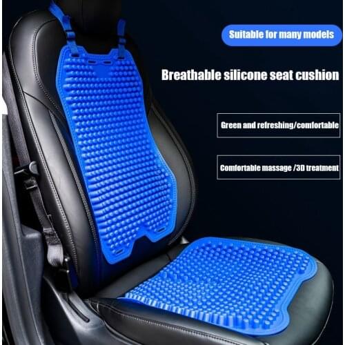 3D Silicone Breathable Seat Cushion Summer Cool Seat Cushion Car Seat Backrest Suitable for Most Cars