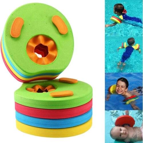 4 Pcs Kids Arm Float Discs EVA Swim Float Colorful Discs Armbands Floating Sleeves Buoyancy Circles Rings