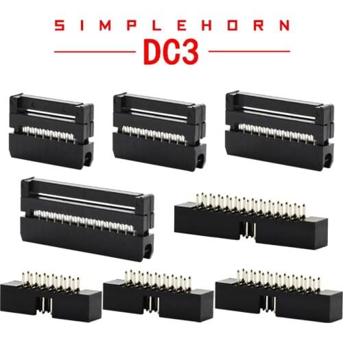 5pcs/lot NEW Original 2.0mm pitch horn seat FC crimping head plug cable head DC3-10 14 16 20 30 40P straight needle connector