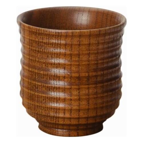 50pcs Chinese Style Handmade Natural Wooden Tea Cups Creative Wooden Cups Drinkware Kitchen Gadgets Accessories