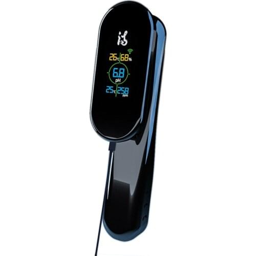 New Wi-Fi 5 IN 1 Aquarium Fish Tank Accessories Water Quality Monitor TDS / PH / Temperature / Humidity Real-time Digital Meter