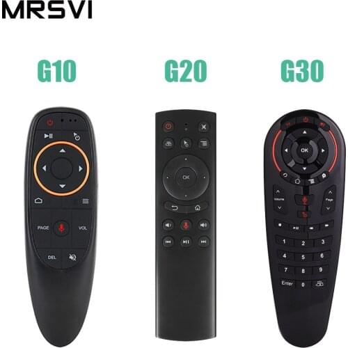 G10S G20S G30S 2.4G Gyroscope Wireless Air Mouse 33 Keys IR Learning Smart Voice Remote Control for X96 mini H96 MAX Android Box
