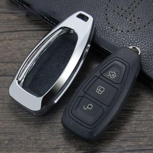 Zinc Alloy Car Key Case Shell Protection Cover For Ford Fiesta Focus 3 4 MK3 MK4 Mondeo Ecosport Kuga Focus ST Auto Accessories